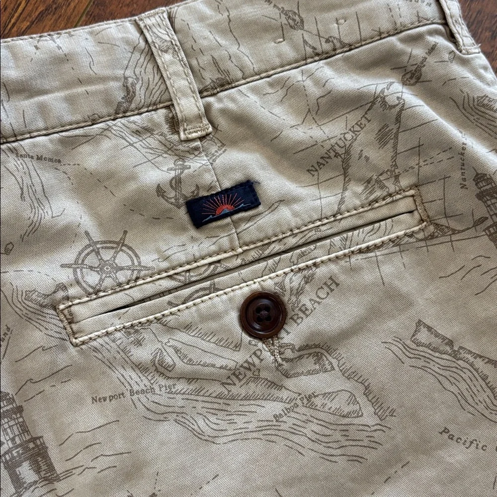 Faherty mens khaki tan beige All Day shorts 7